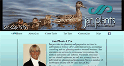 Desktop Screenshot of janplantscpa.com